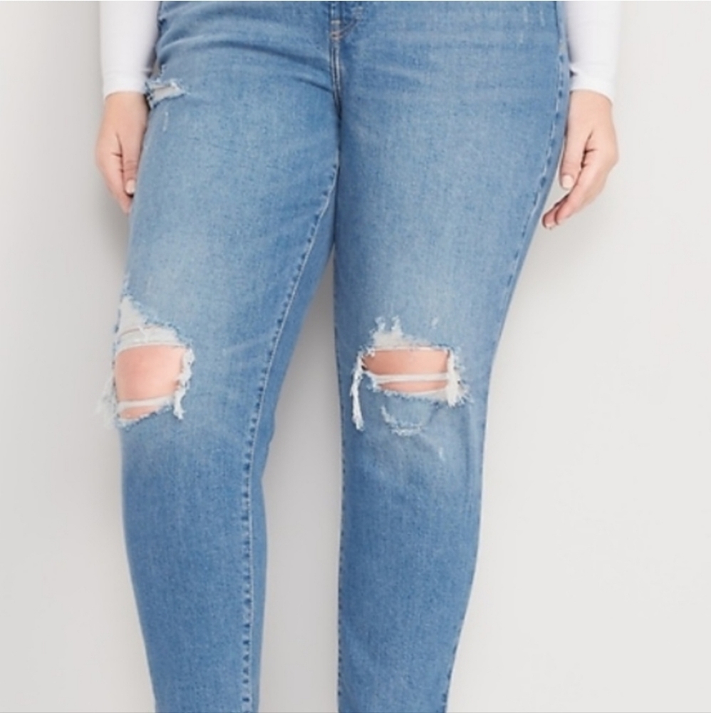 Old Navy OG Straight Ripped Jeans 14 NWT